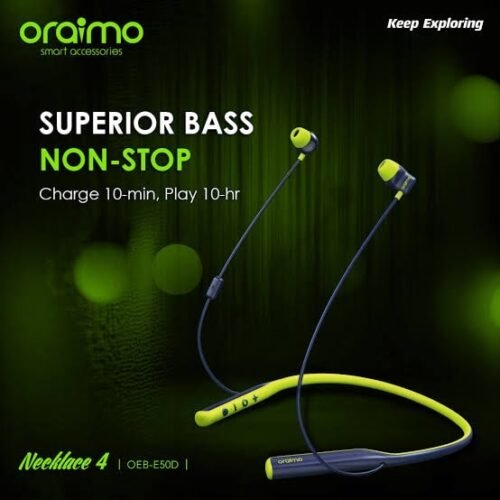 ⁦oraimo Necklace 4 Quick Charge Neckband Earphone⁩ - الصورة ⁦5⁩