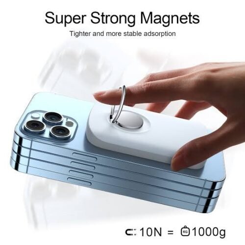 ⁦JR-W050 20W Magnetic Wireless Power Bank with Ring Holder 10000mAh⁩ - الصورة ⁦4⁩
