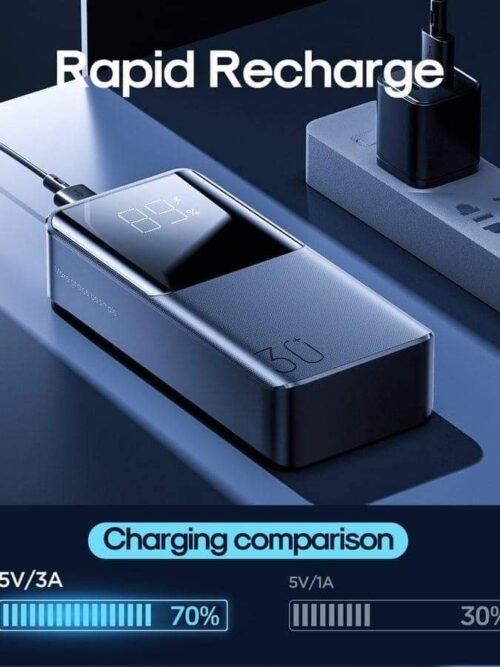 JOYROOM JR-QP192 باور بانك بشاشة رقمية كبيرة 20000 مللي أمبير/22.5 وات