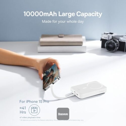 ⁦baseus power bank 10000mah 30w⁩ - الصورة ⁦3⁩