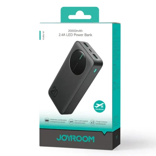 ⁦JOYROOM JR-PBF14 2.4A LED Power Bank 20.000mAh⁩ - الصورة ⁦2⁩