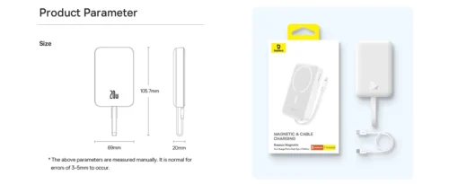 ⁦baseus power bank 10000mah 30w⁩ - الصورة ⁦6⁩