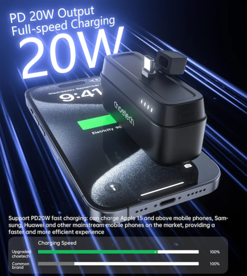 ⁦CHOETECH Power Bank بمدخل Type-C⁩ - الصورة ⁦4⁩