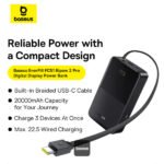 ⁦Baseus EnerFill Bipow2 Pro 20000mAh Power Bank⁩ - الصورة ⁦7⁩