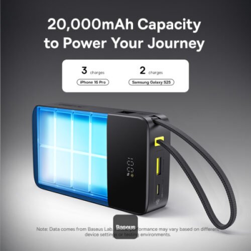 ⁦Baseus EnerFill Bipow2 Pro 20000mAh Power Bank⁩ - الصورة ⁦6⁩