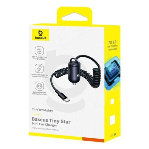 ⁦Baseus Tiny Star Mini Car Charger⁩ - الصورة ⁦5⁩