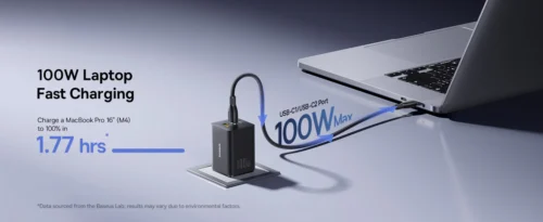 ⁦Baseus EnerFill FE11 Fast Charger 2C-U 100W⁩ - الصورة ⁦3⁩