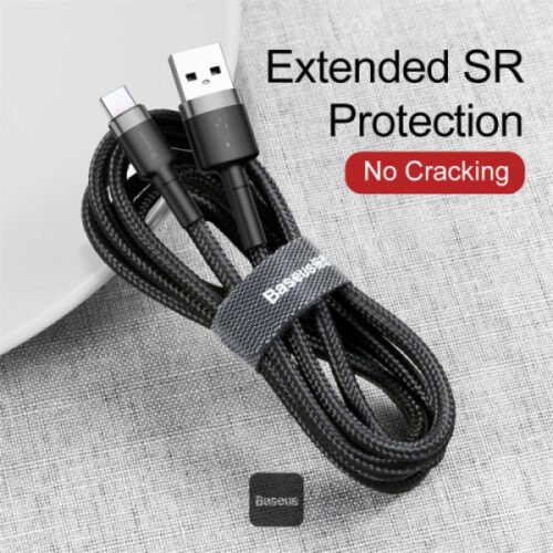 ⁦Baseus Silky Fast Charging USB‑A to USB‑C⁩ - الصورة ⁦7⁩