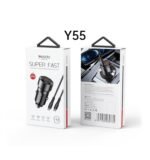 ⁦Yesido Y55 60W Dual Port Fast Car Charger (USB-C + USB-A)⁩ - الصورة ⁦3⁩