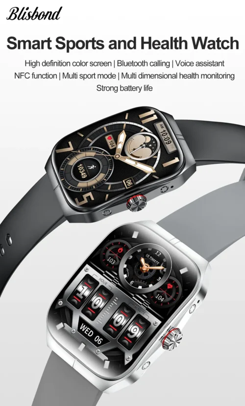 ⁦Blisbond Crescent Smart Watch⁩ - الصورة ⁦4⁩