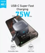 ⁦Anker Nano 75W Car Charger⁩ - الصورة ⁦4⁩