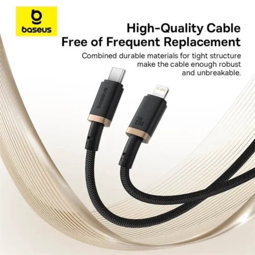 ⁦Baseus Dura Charging Cable USB-C to Lightning 20W⁩ - الصورة ⁦2⁩