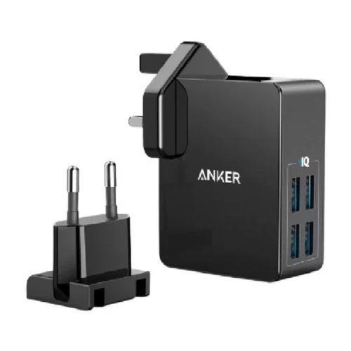 ⁦Anker PowerPort 4 Lite USB Wall Charger⁩ - الصورة ⁦2⁩