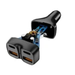 ⁦Smart Gate Car Charger 68W 4 Ports⁩ - الصورة ⁦3⁩