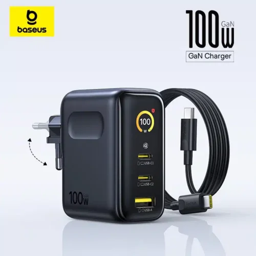 ⁦Baseus PicoGo AE21 Fast Charger 2C+U – 100W⁩ - الصورة ⁦2⁩