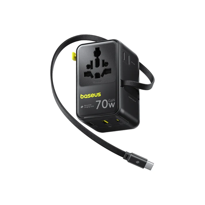 ⁦Baseus EnerCore CG11 Universal Travel Adapter – 70W⁩ - الصورة ⁦1⁩