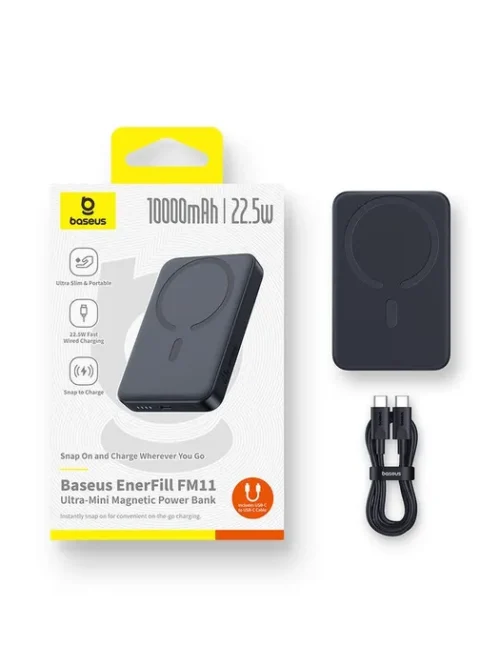 Baseus EnerFill FM11 Magnetic Power Bank 10,000mAh – 22.5W